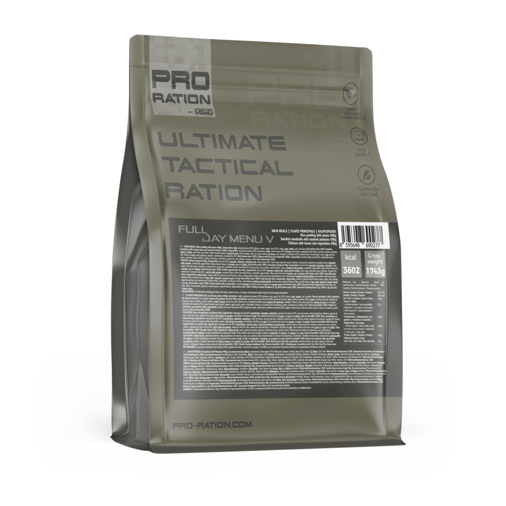 Ultimate tactical rations full day menu v black water defense