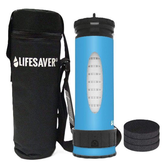 LifeSaver Liberty™ waterfles met filter, blauw
