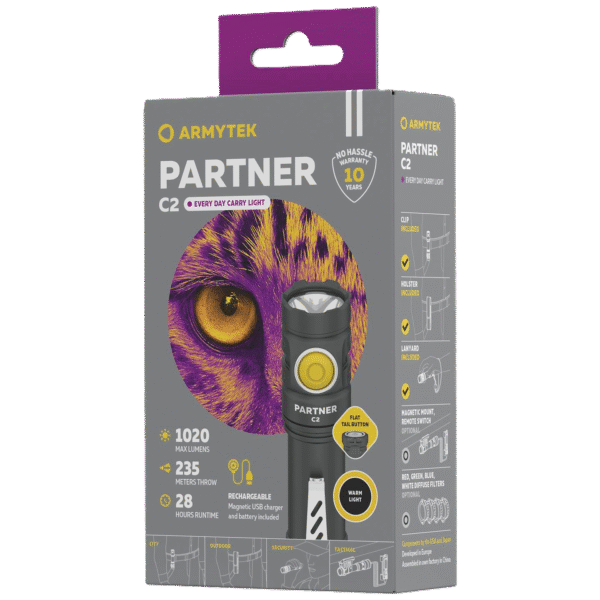 ArmyTek Partner C2 Magnet Warm White