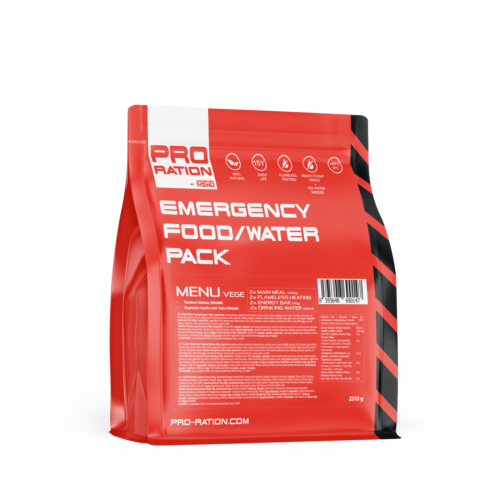 Pro Ration Emergency Food/Water Pack Menu - Vegetarisch