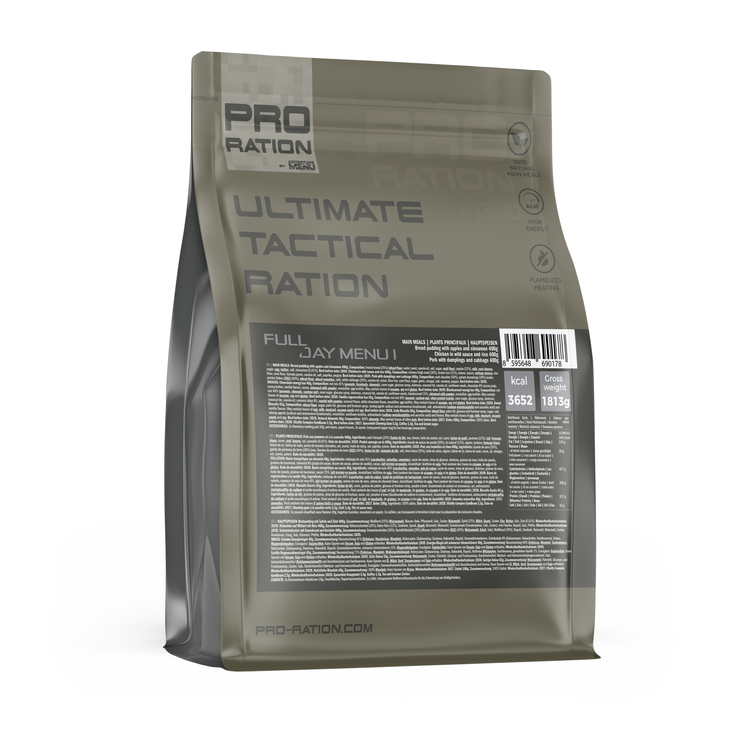 Pro Ration Ultimate Tactical Full-Day Menu - I