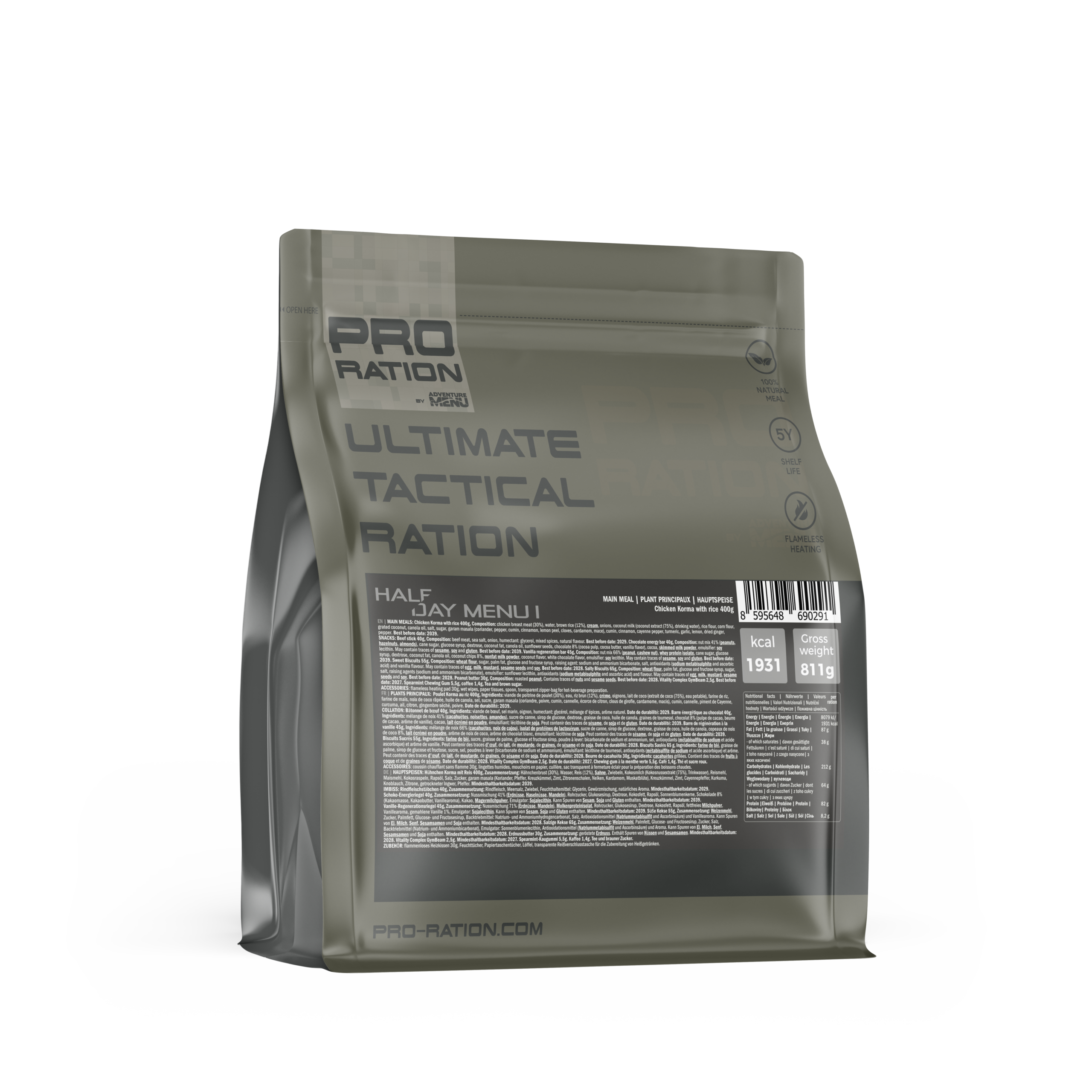 Pro Ration Ultimate Tactical Half Day Menu - I
