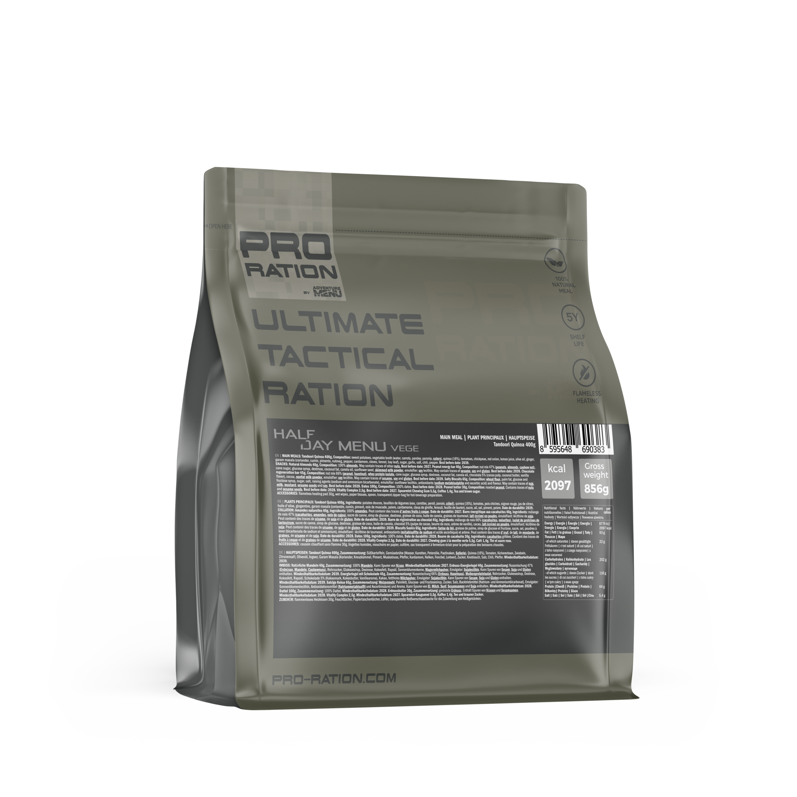 Pro Ration Ultimate Tactical Half Day Menu – Vegetarisch